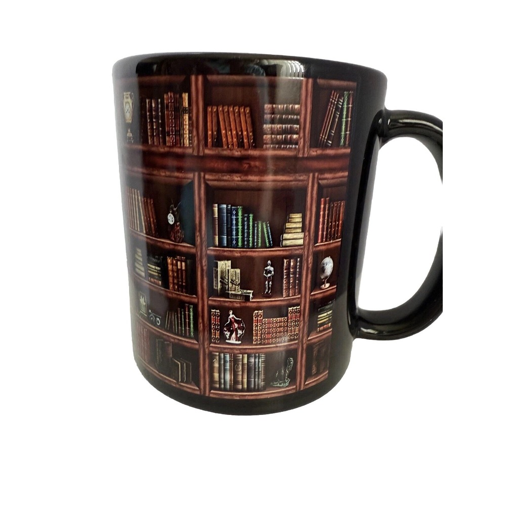 Coffee Mug/ Teacup - For Book Lovers, Librarians And Avid Readers, Black - NEW
